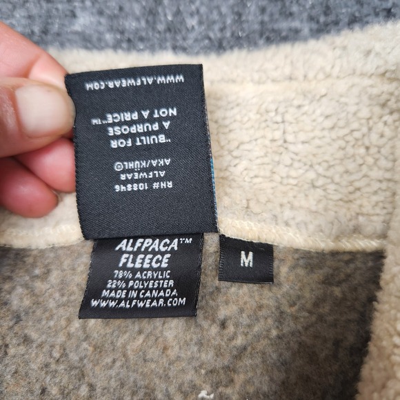 Vintage Alf Kuhl Vest Womens Medium Alfpaca Fleece Pocket Outdoor Hiking - Picture 4 of 9